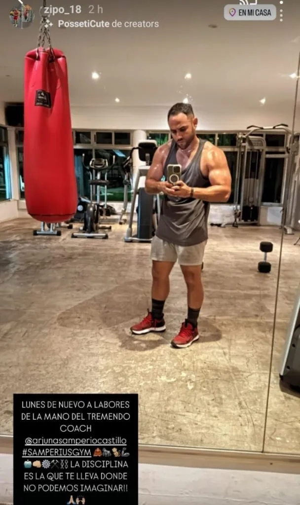 Sergio Nápoles en la actualidad. (Instagram @zipo_18)