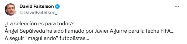 Tuit de David Faitelson