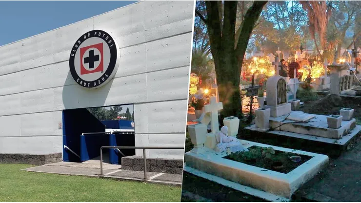 La Noria está construida al lado de un panteón.