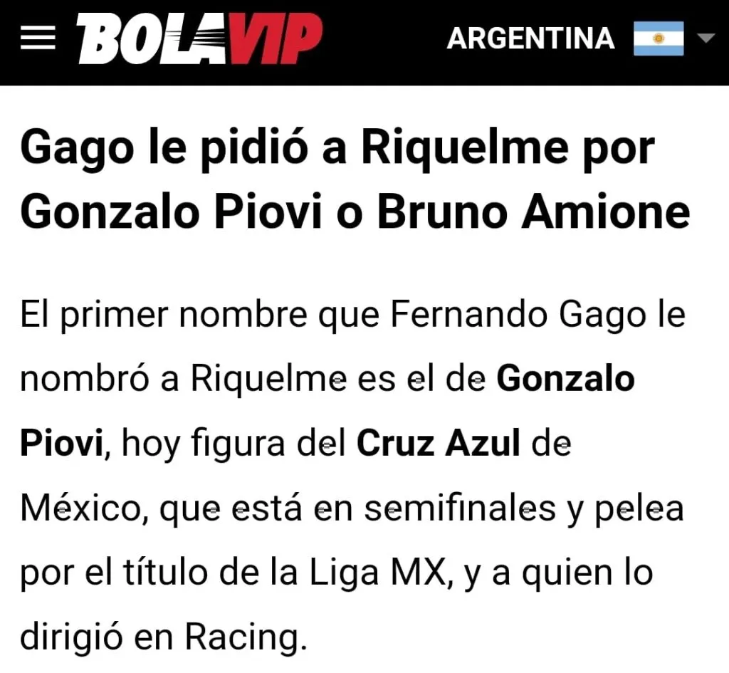 Afirman que lo de Piovi a Boca está latente. (Captura Bolavip Argentina)