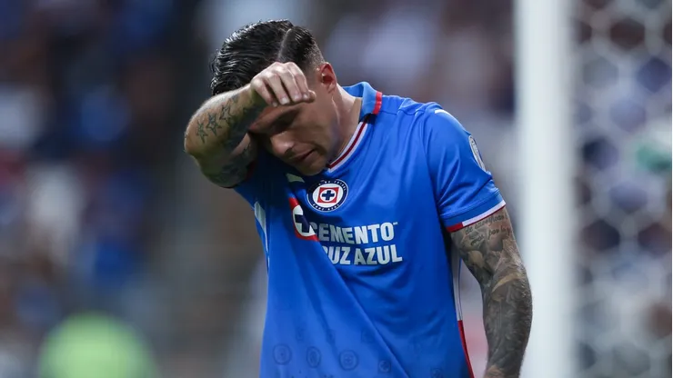 Christian Tabó, en lamento durante su etapa en Cruz Azul.