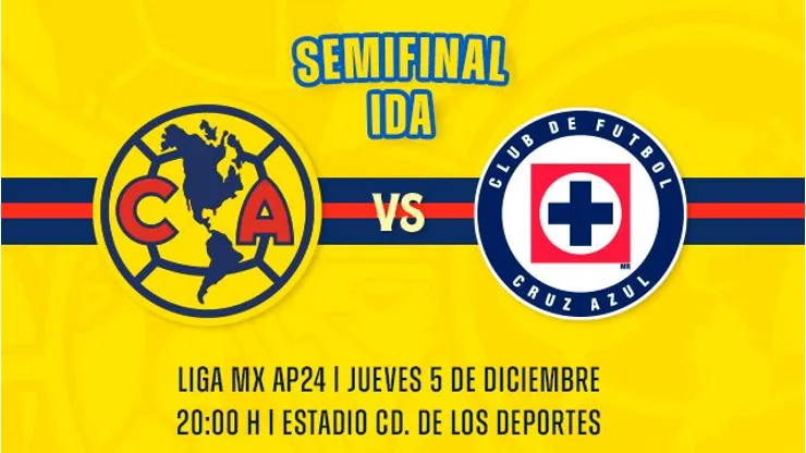 Cruz Azul será visitante en la Ida de Semifinal ante América.