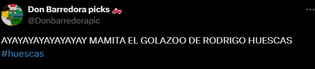 Muchos usuarios le asignaron un gol que no fue a Huescas.