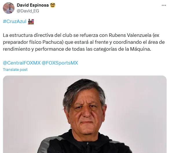 Información de David Espinosa (X)