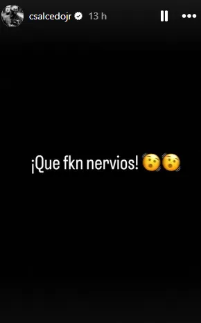 Salcedo en las horas previas al partido