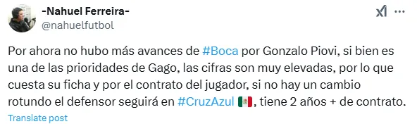 Información de Nahuel Ferreira