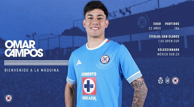 Omar Campos habló sobre su amor por Cruz Azul desde niño (Cruz Azul)