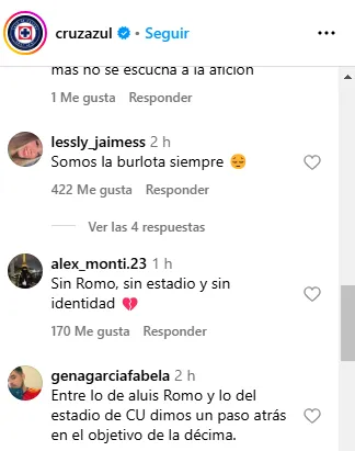 Reacciones de la afición de IG