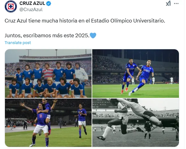 Publicación de Cruz Azul X