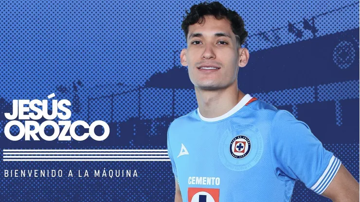 Así presentó Cruz Azul a Jesús Orozco Chiquete.