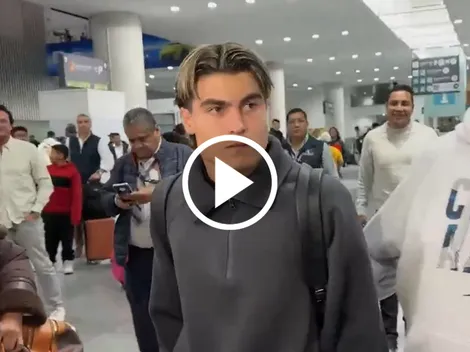 Romero llegó a México sin dar declaraciones y con rostro serio