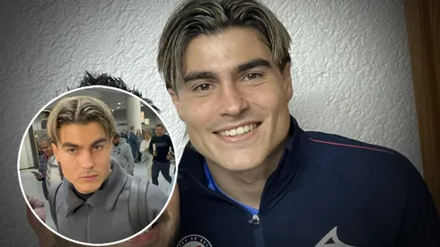 Luka Romero ya lució el uniforme de Cruz Azul.