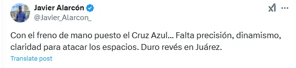 Publicación de Javier Alarcón