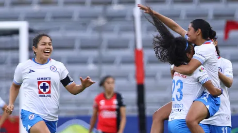 Danya Gutiérrez anotó el gol para Cruz Azul.