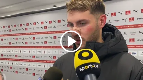 El canterano de Cruz Azul compareció ante los medios de comunicación después de debutar con el cuadro rossonero.