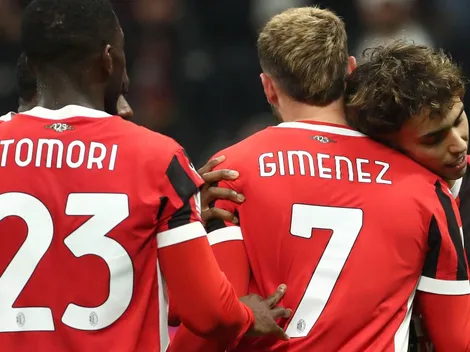 El vestidor del Milan se rinde ante Giménez