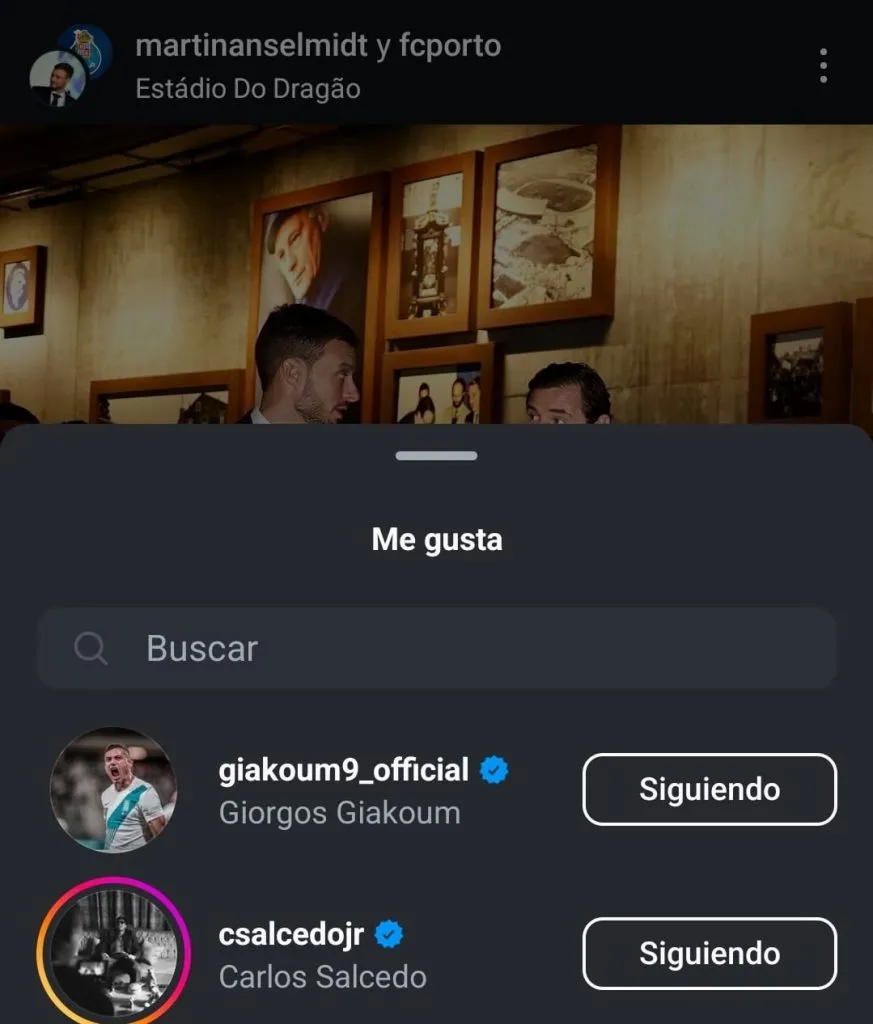 Reacciones de actuales y ex de Cruz Azul a Anselmi en Porto. (Instagram)
