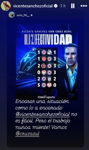 Imagen que replicó Vicente Sánchez