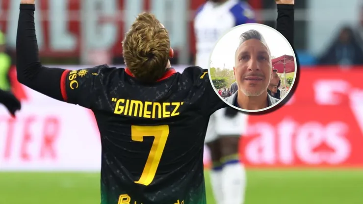Chaco Giménez se mostró contento por el rendimiento de su hijo Santi