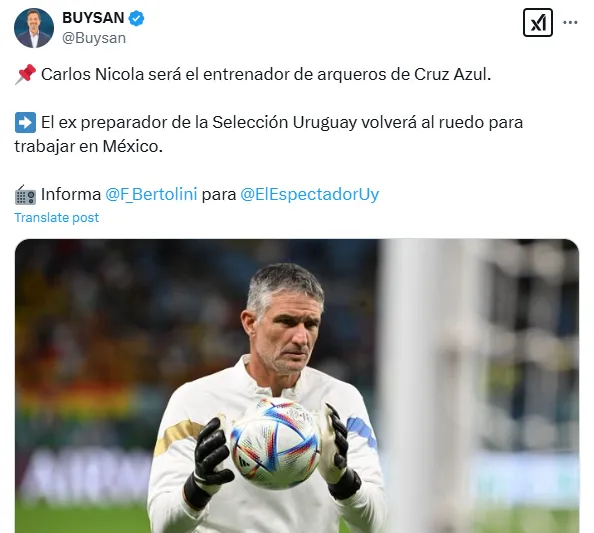 Información del periodista Federico Buysan (X)