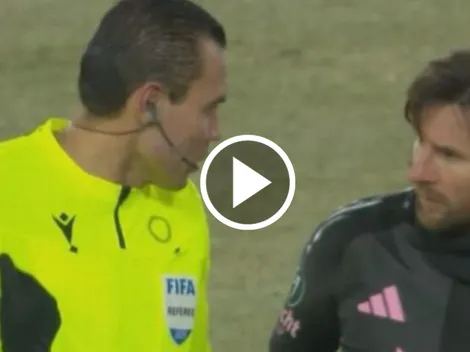 El Gato le pidió la playera a Messi en pleno partido