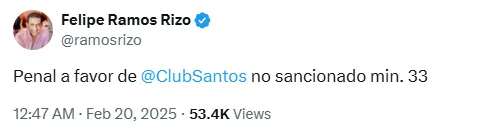 Tuit de Felipe Ramos Rizo