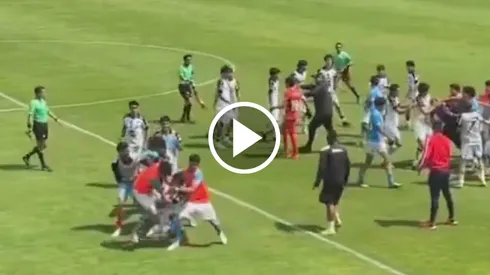 Cruz Azul Sub 19 y Querétaro protagonizaron batalla campal.