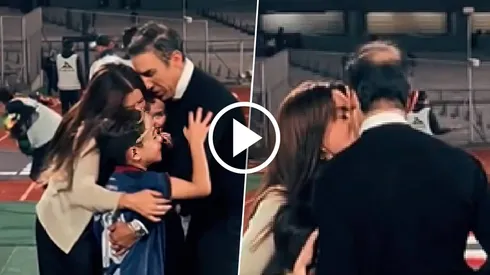 Sánchez festejó el triunfo de Cruz Azul junto a su familia