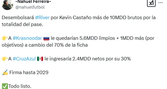 Información de Nahuel Ferreira