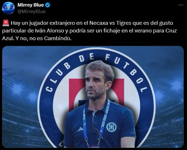 El rumor que circula en redes sobre un supuesto refuerzo de Cruz Azul.
