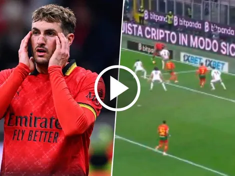 ¿Celos? Pulisic impidió un posible gol de Santi Giménez en Milan