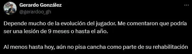 El complicado panorama de Mateo Levy para regresar. (@gerardoo_gh)