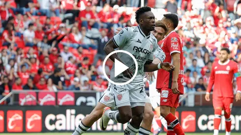 Cambindo marcó el primer gol del partido ante Toluca