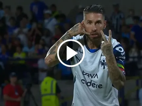 El provocativo festejo de Sergio Ramos tras anotarle a Cruz Azul