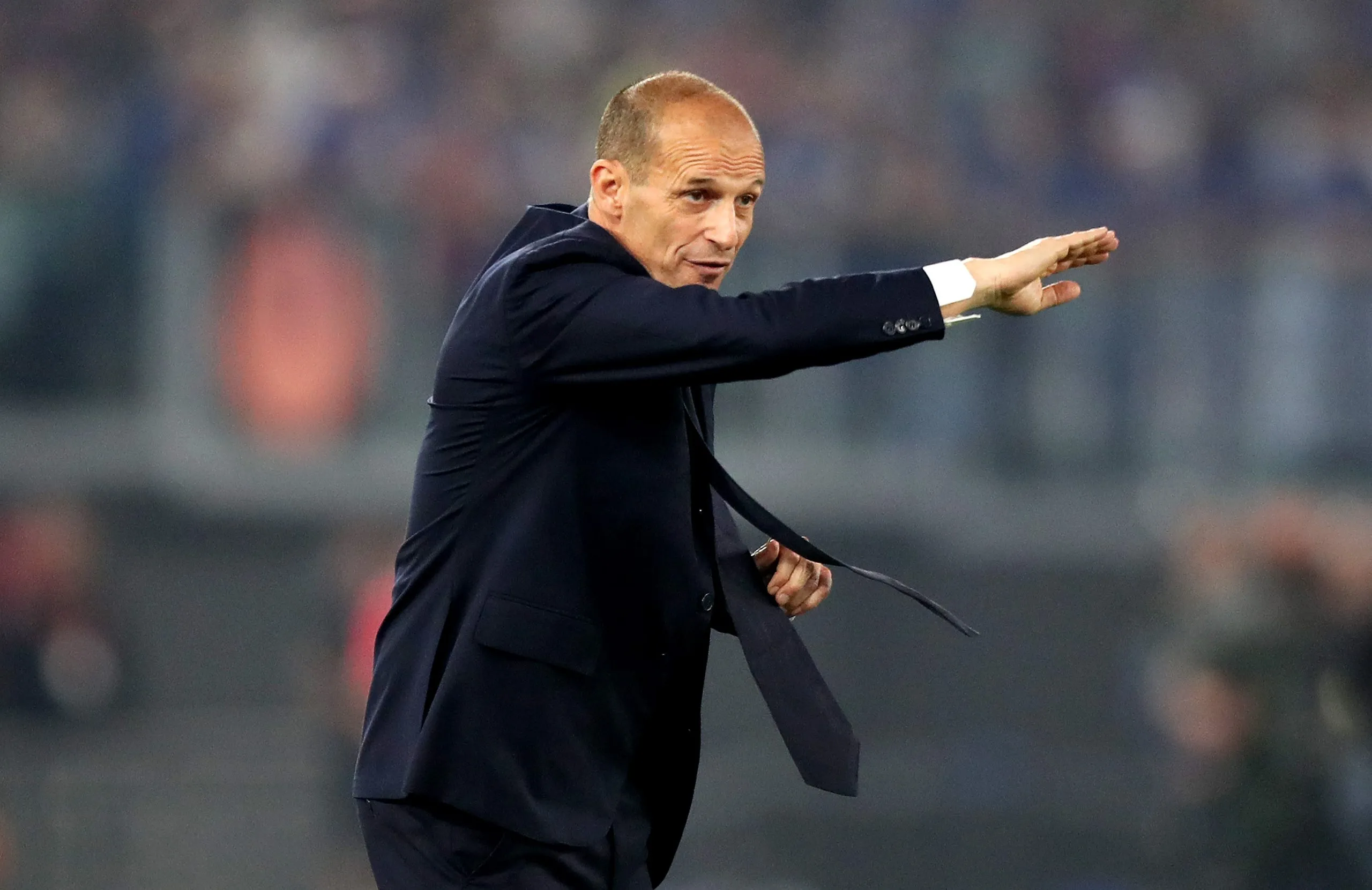 Massimiliano Allegri habló del presente de Santiago Giménez en AC Milan. (Getty Images)