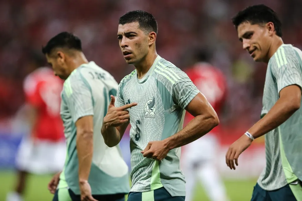 Erik Lira marcó un gol con el Tri en el amistoso disputado frente a Internacional de Porto Alegre. (Getty Images)