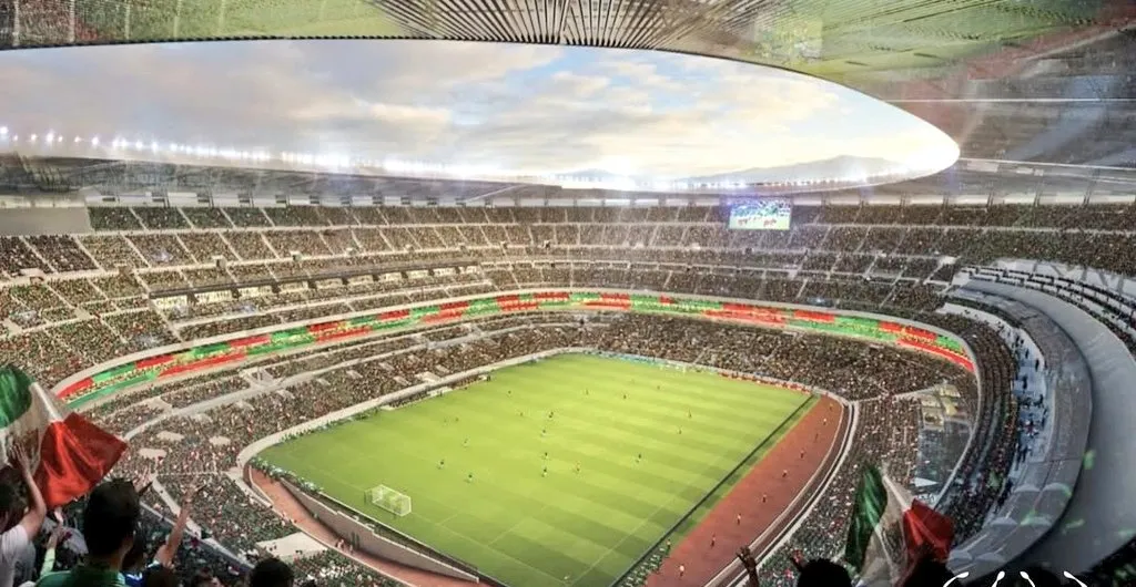 Así quedaría el Estadio Azteca tras las remodelaciones. (Fuente: Reforma)