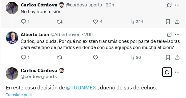 Captura de X (Twitter)