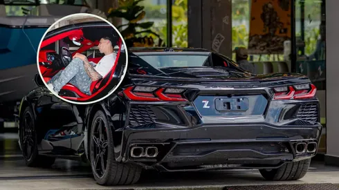 Jorge Sánchez disfruta de su nuevo vehículo en México.