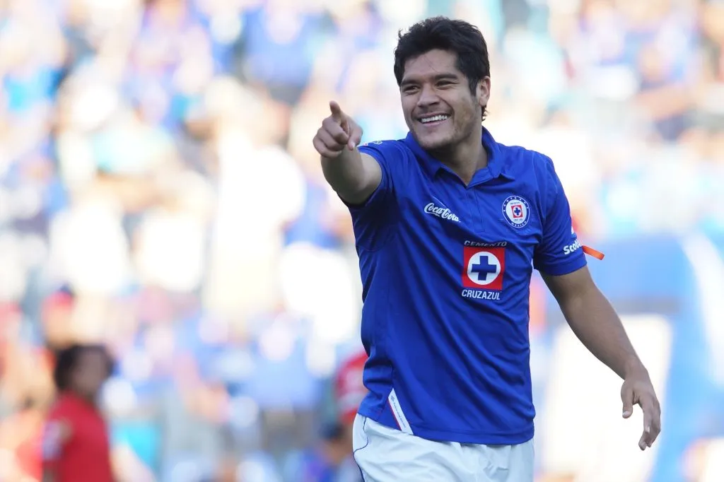 Chuletita Orozco, en festejo de gol con Cruz Azul. (Imago 7)