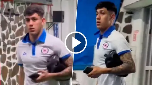 Omar Campos debió retirarse luego de que su rodilla se trabe en el césped.