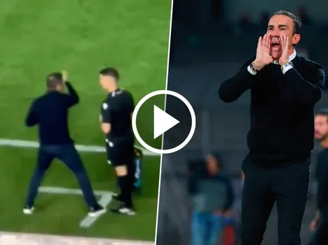 El reclamo de Vicente Sánchez al árbitro que no se vio en TV