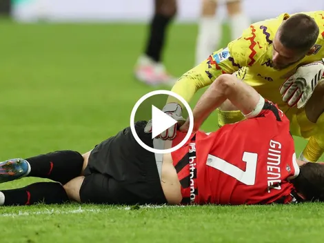 Santi Giménez jugo solo 25 minutos y se retiró lesionado en Milan