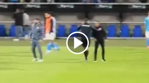 El entrenador uruguayo vivió con mucha intensidad el partido y recordó el ímpetu del estratega brasileño.