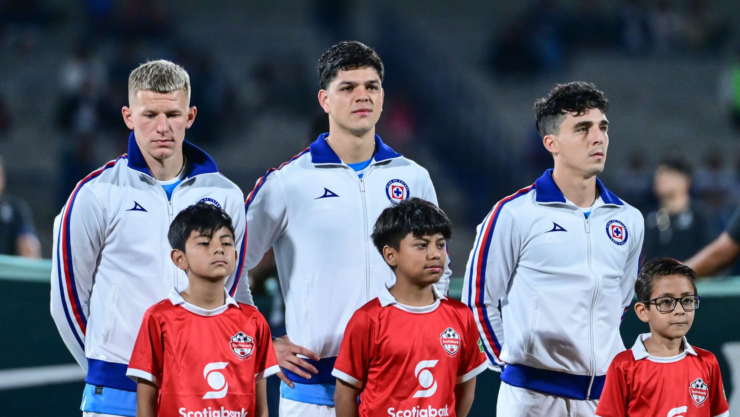 Amaury García, junto a Bogusz y Faravelli en la Concachampions 2025. (Imago 7)