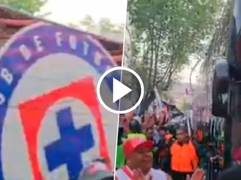 El hostil recibimiento de los fanáticos de Toluca a Cruz Azul