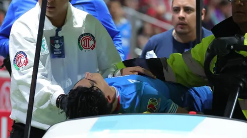 Luka Romero sufrió un duro golpe ante Toluca.