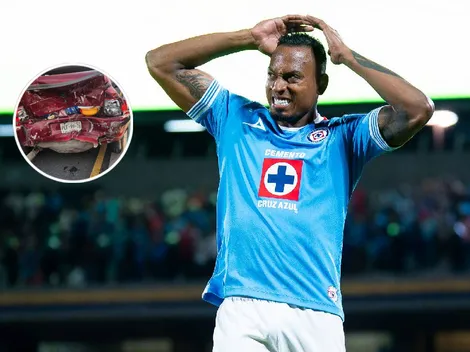 Así quedó el carro de Willer Ditta tras el accidente