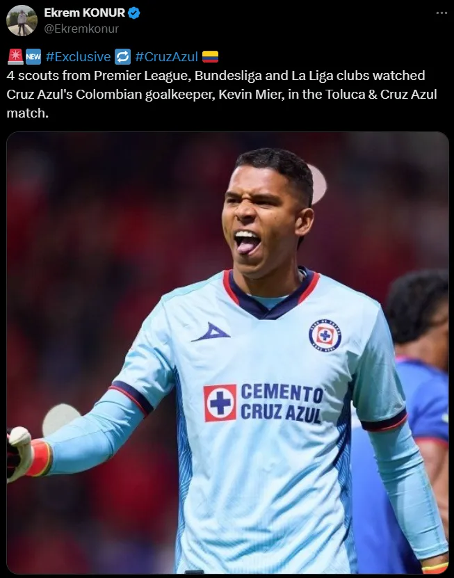 Visores europeos habrían seguido a Mier ante Toluca.