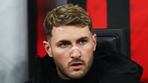 Santi Giménez volvió al gol en Milan luego de varias semanas.